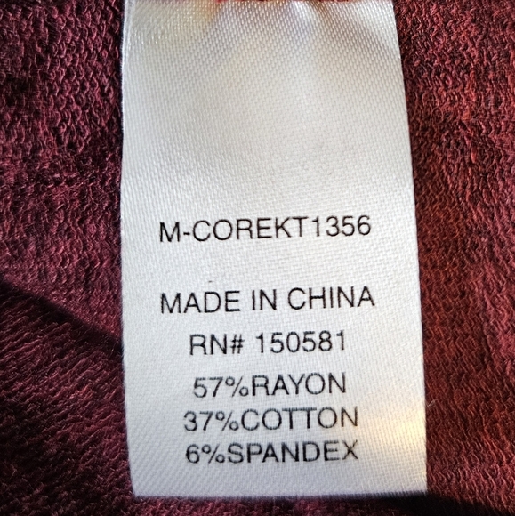 Flag & Anthem Men's MadeFlex All-Day Stretch 1/4-Zip Pullover, Maroon, SMALL - Picture 6 of 9